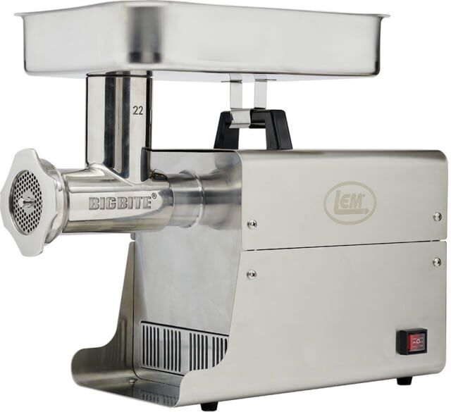 LEM Products Dual Grind #22 Big Bite 1HP Meat Grinder Stainless