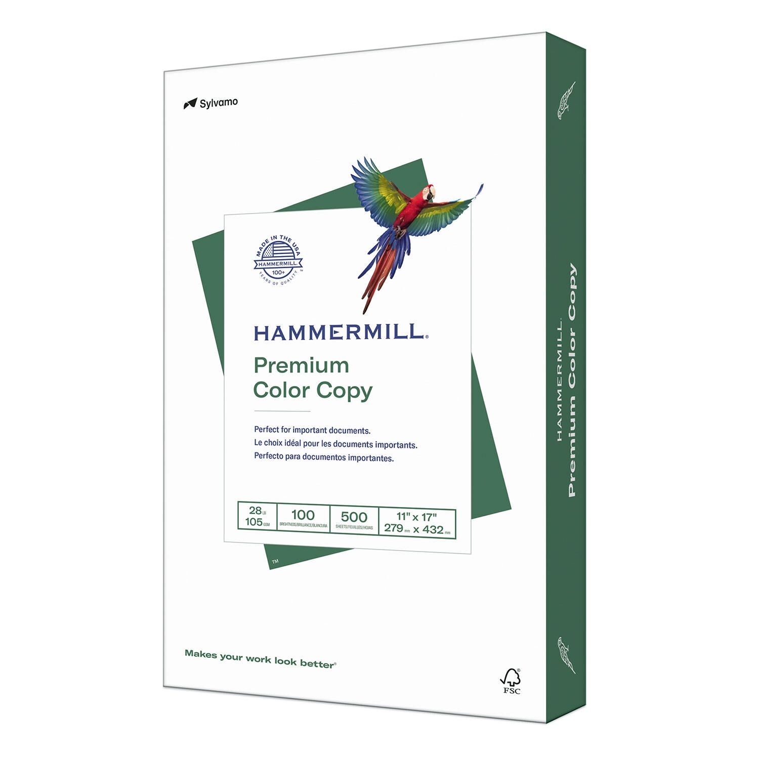 Hammermill - Color Copy Digital Paper, 28lb, 100 Bright, 11 x 17' - Ream
