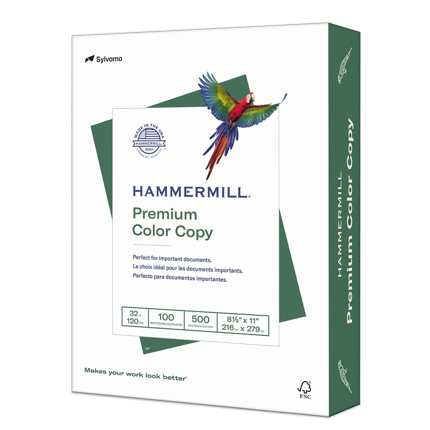 Hammermill - Color Copy Digital Paper, 32lb, 100 Bright, 8-1/2 x 11' - Ream