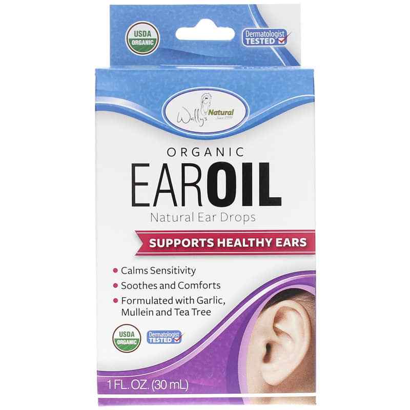 Wallys Natural Products Organic Ear Oil 1 Oz