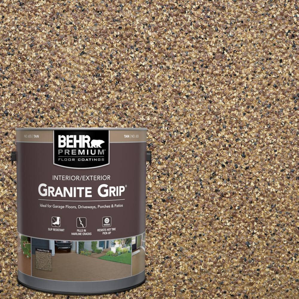 1 Gal. #GG-13 Pebble Sunstone Decorative Flat Interior/Exterior Concrete Floor Coating