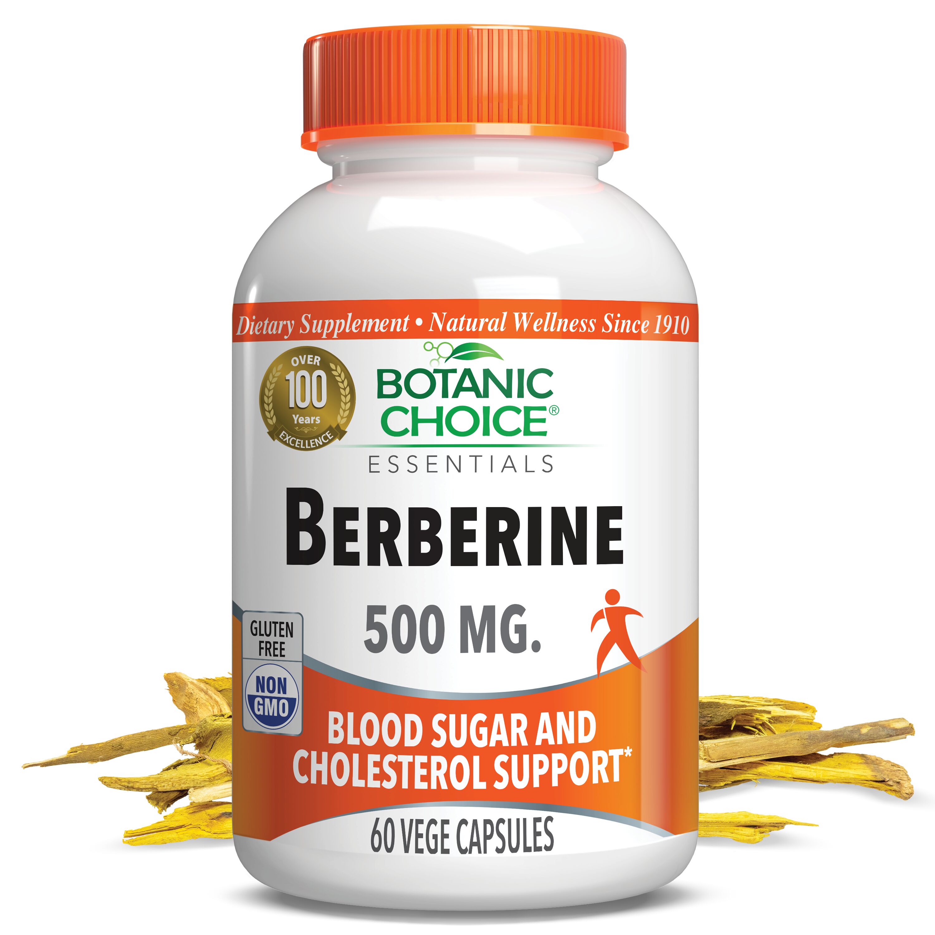 Berberine 500 mg - Blood Sugar Support Supplement - 60 Capsules