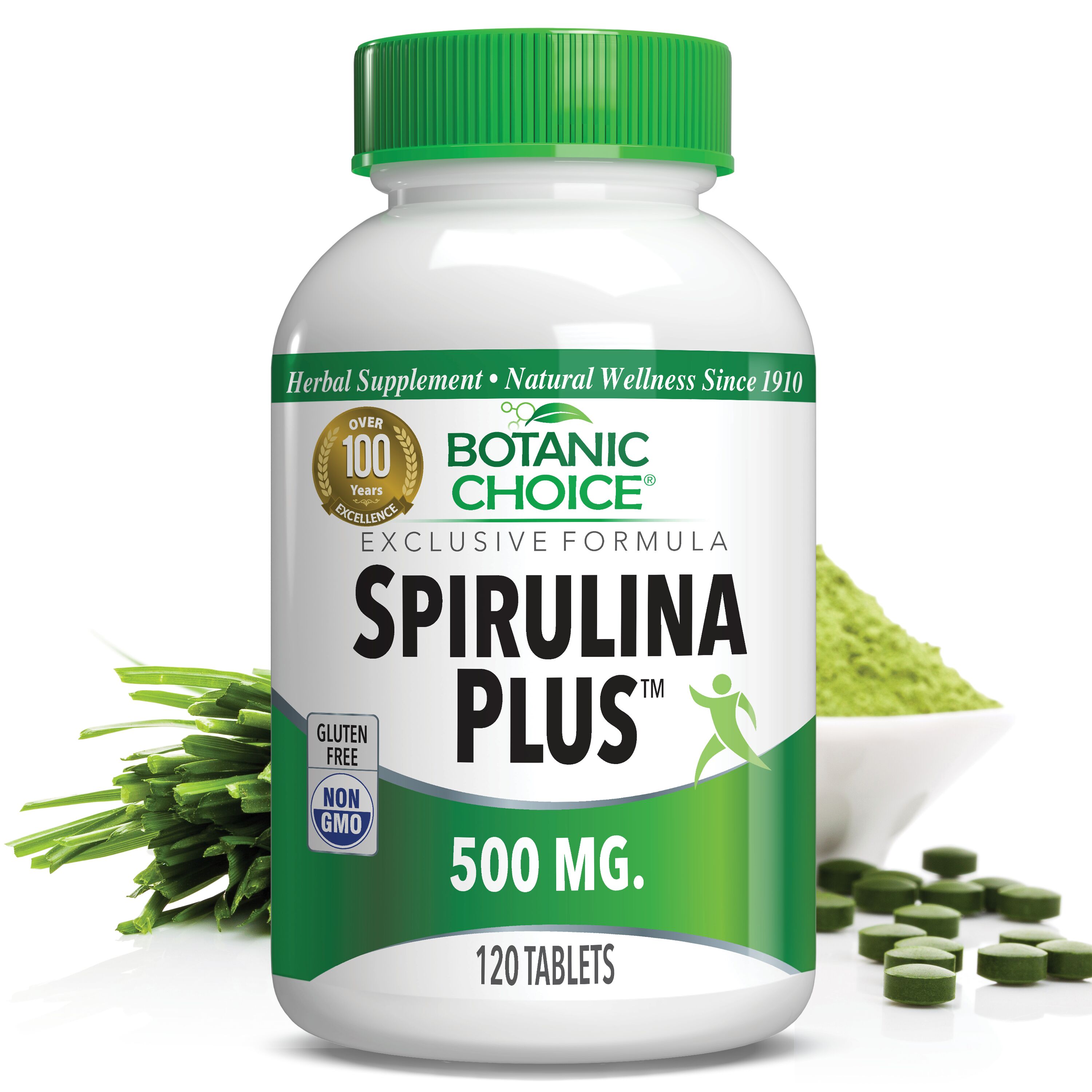 Spirulina Plus™ - Blood Builder Support Supplement - 120 Tablets
