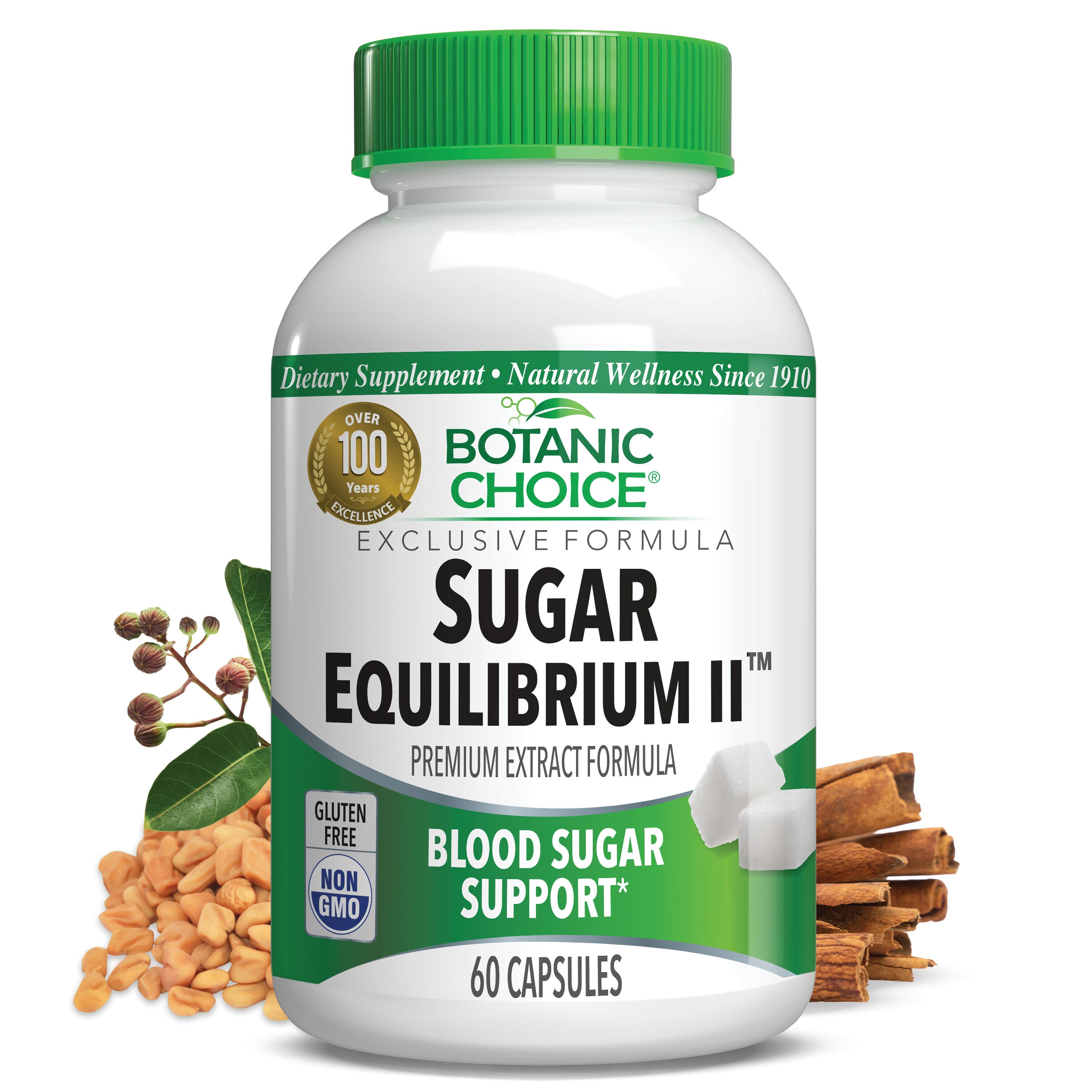 Sugar Equilibrium II™ - Blood Sugar Support Supplement - 60 Capsules