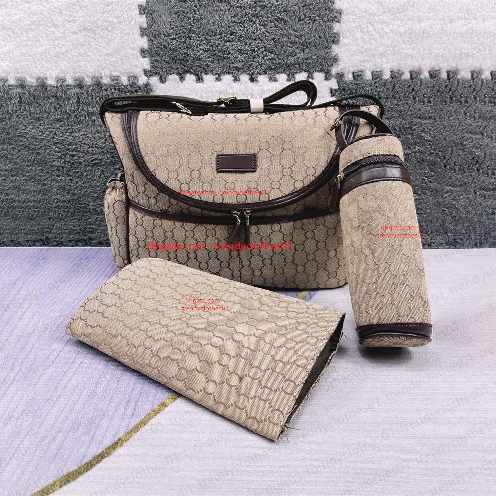 2026 diaper bags Baby bag Fashion designer change diapering large bag 3 pcs sets nylon nappy nursing mummy mom canvas floral Multi-function large sp
