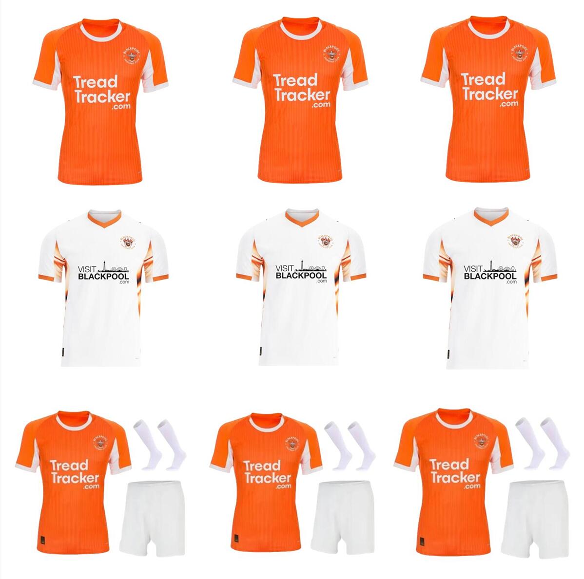 25 26 Blackpool FC soccer jerseys FLETCHER CAREY BLOXHAM HAMILTON 2025 2026 home away men uniforms NORBURN MORGAN EVANS SILVERA Blackpool football s