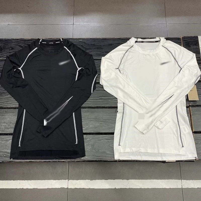 Designer Brand Men's Sports Compression Long-Sleeve T-Shirt: High-Elasticity Quick-Dry Fitness Running Training Track Base Layer
