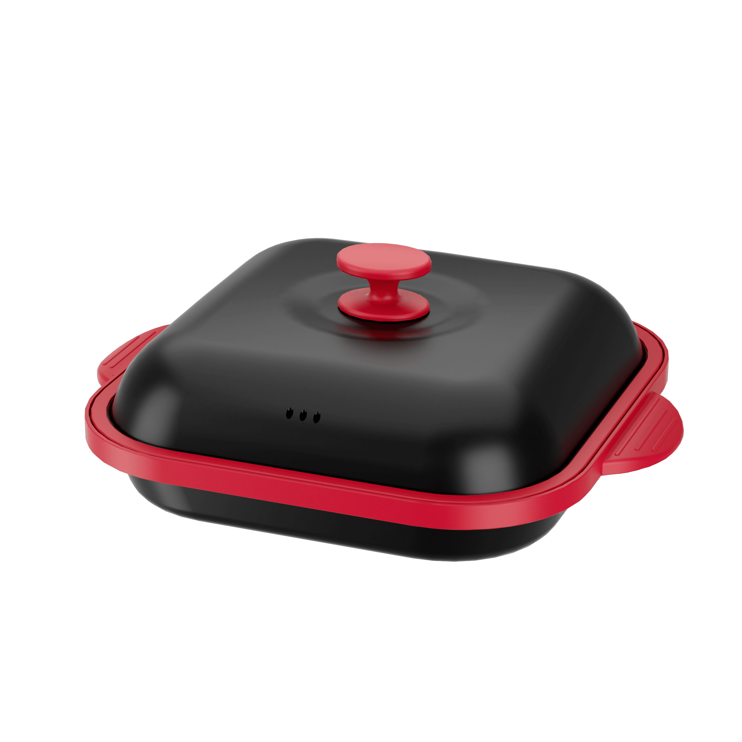 Microwave Grill Pan with Lid Microwave Burner and Crisper Multi-Purpose Microwave Cookware Square Pots for Grilling, Frying, Browning