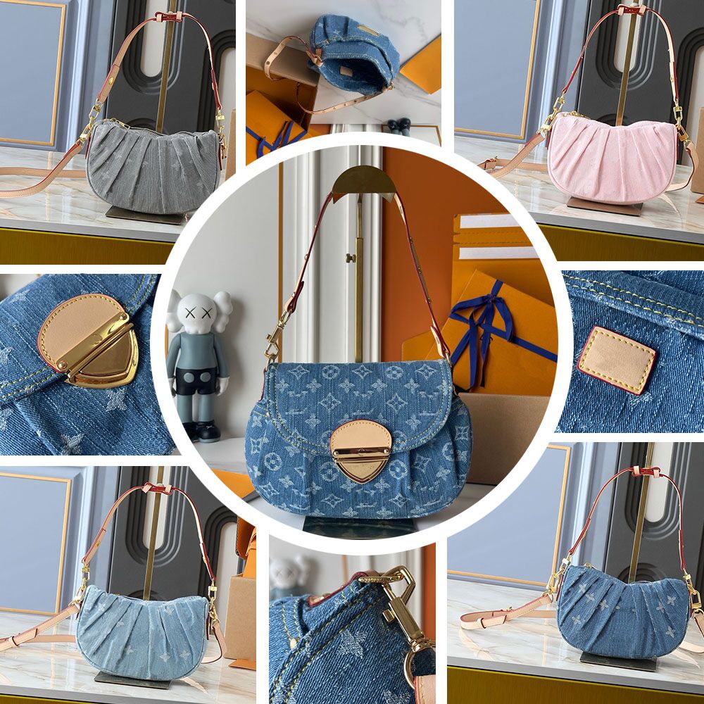 Murakami Designer Bag Denim Blue Luxury Designer Shoulder Bag Women's Diagonal Cross Bag High-quality Manufacturer Wholesale