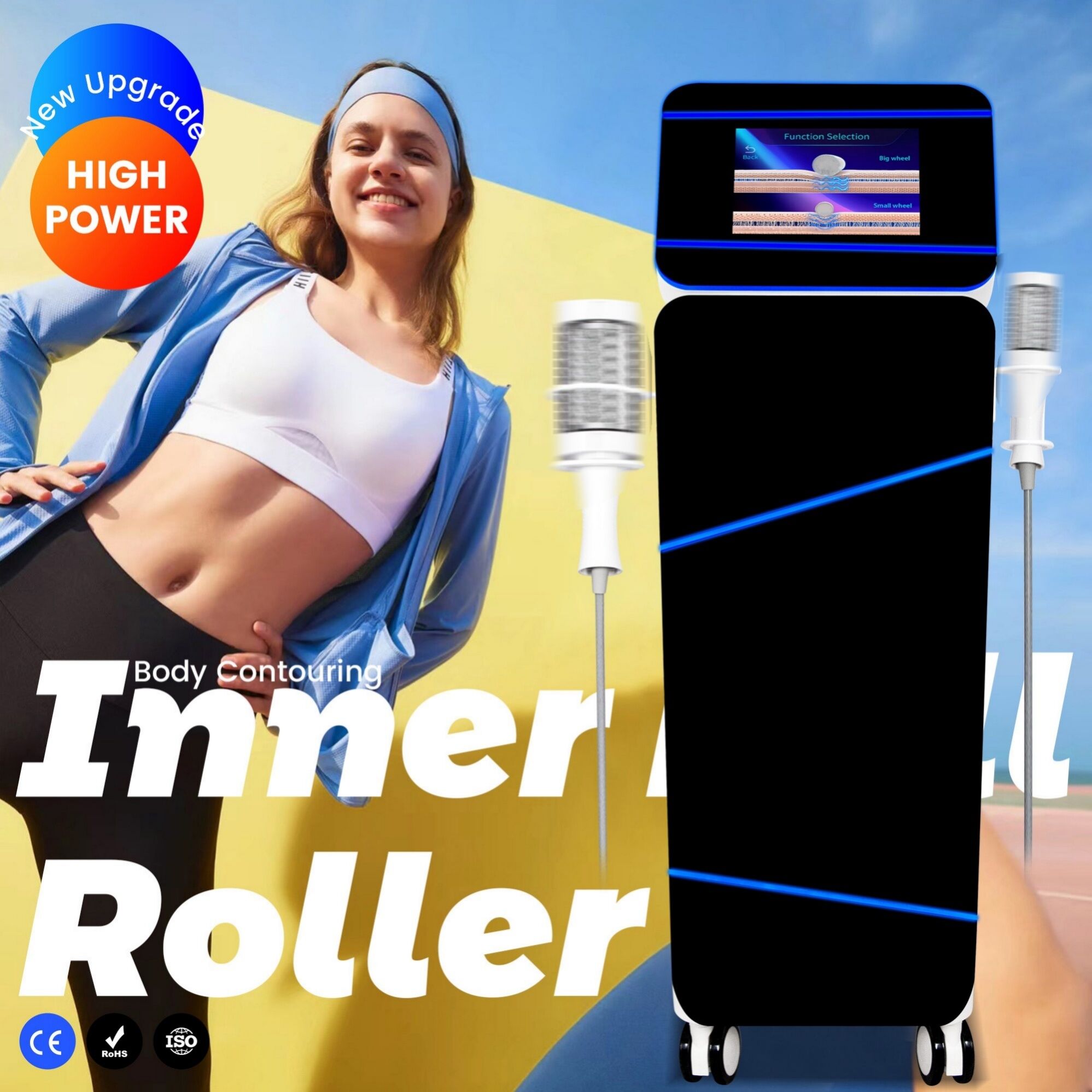 Myoslim Roller Machine EMS Inner Ball Roller Neo RF 360 Degree Rolling Cellulite Reduction Machine