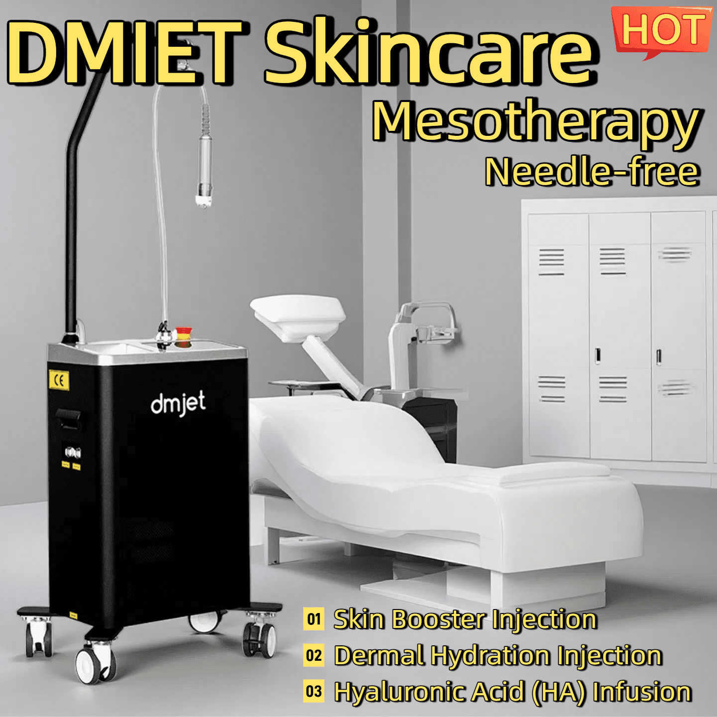 New DMjet Jet Peel Hydration Dermal Hydration Injection Skin Booster Injection HydraFacial Mesotherapy Skin Nutrient Infusion Needle-Free Hydrafacia