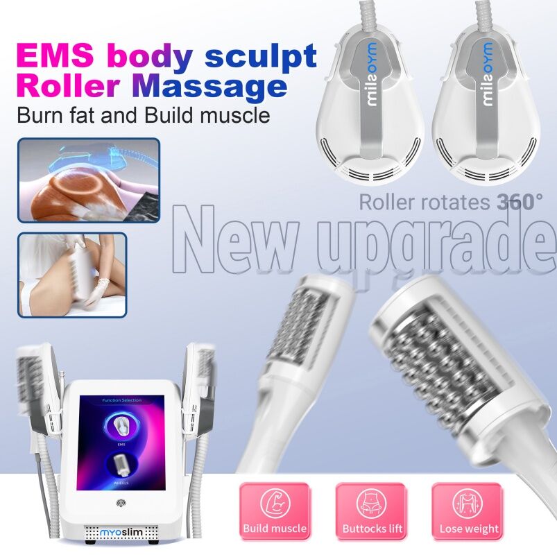 Professional 2 IN 1 200HZ EMS Roller Slimming Cellulite Reduction Inner Ball Roller 360 Degree Infrared Vacuum Roller Massage Beauty Device