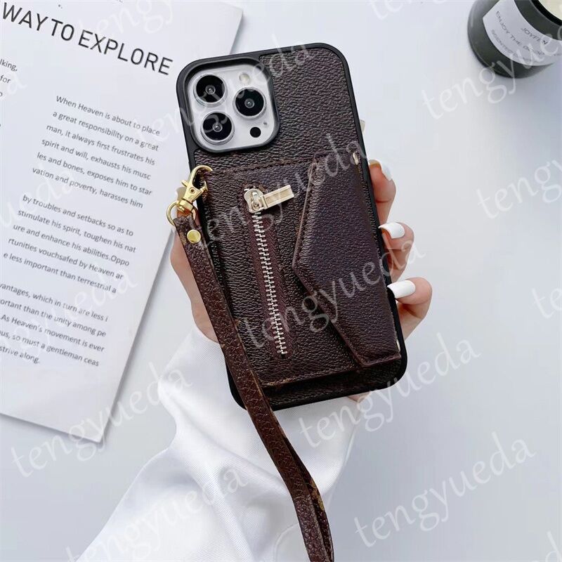 Top Fashion Deluxe Designer Wallet Phone Cases for iphone 17 Series 16 15 14 13 13pro 12 11 pro max Leather Card Holder Luxury Cellphone Cover with