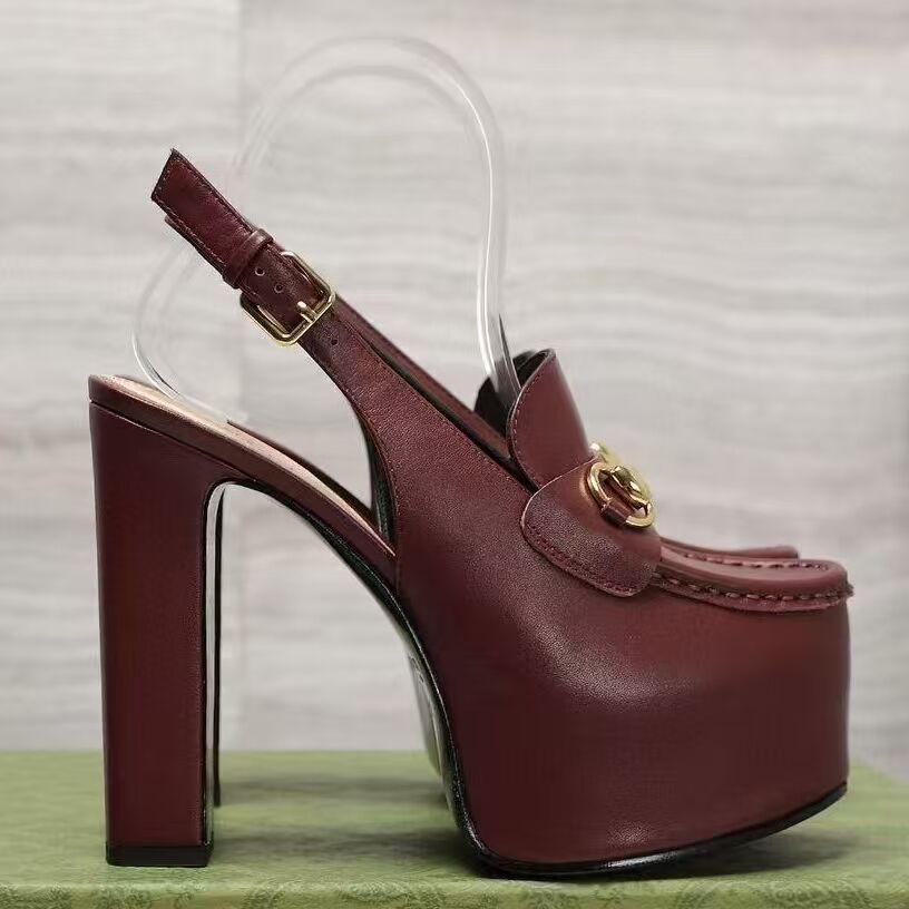 Top quality women's Platform sandals Buckle strap chunky block heels Luxury designer ankle wrap heels fashion Dress Party wedding shoes With bo