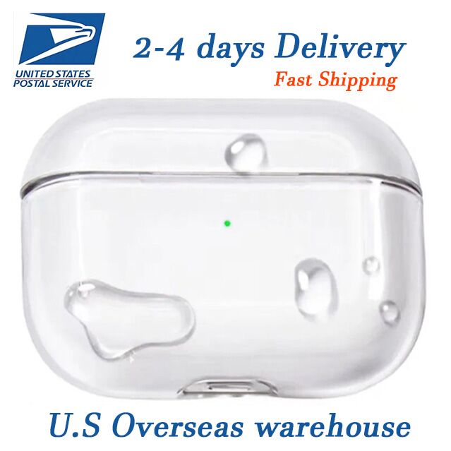 USA Stock For Airpods Pro 3 Air Pods 2 4 Air max Earphones Airpod Bluetooth Headphone Accessories Solid Silicone Cute Protective Case Wireless Charg