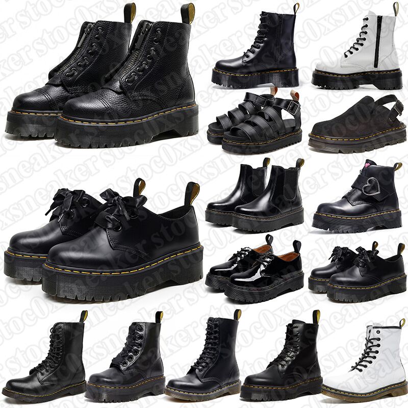 doc martins free shipping designer boots sandals shoes black white navy bule mens womens booties winter knee high Half Ankle platform boot outdoor