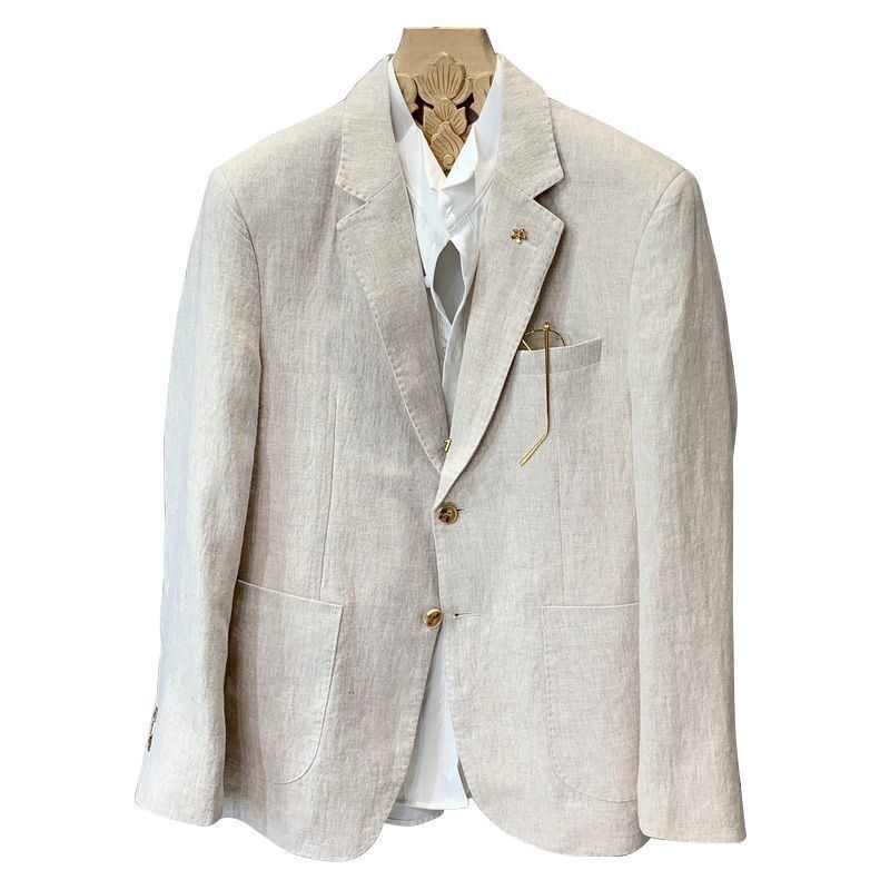 k1568 High-end textured suits for men, slim-fitting tops and coats, best man