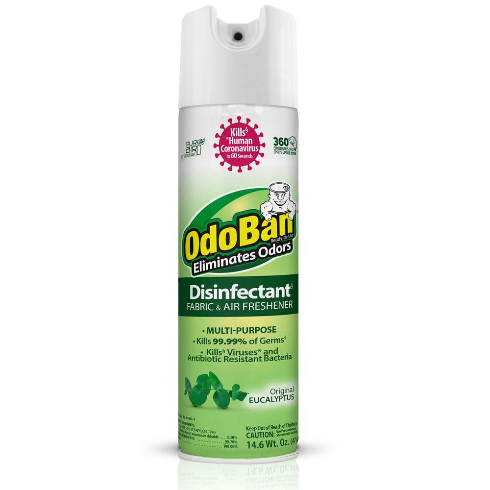 14.6 oz. Eucalyptus Multi-Purpose Disinfectant Spray, Odor Eliminator, Sanitizer, Fabric and Air Freshener