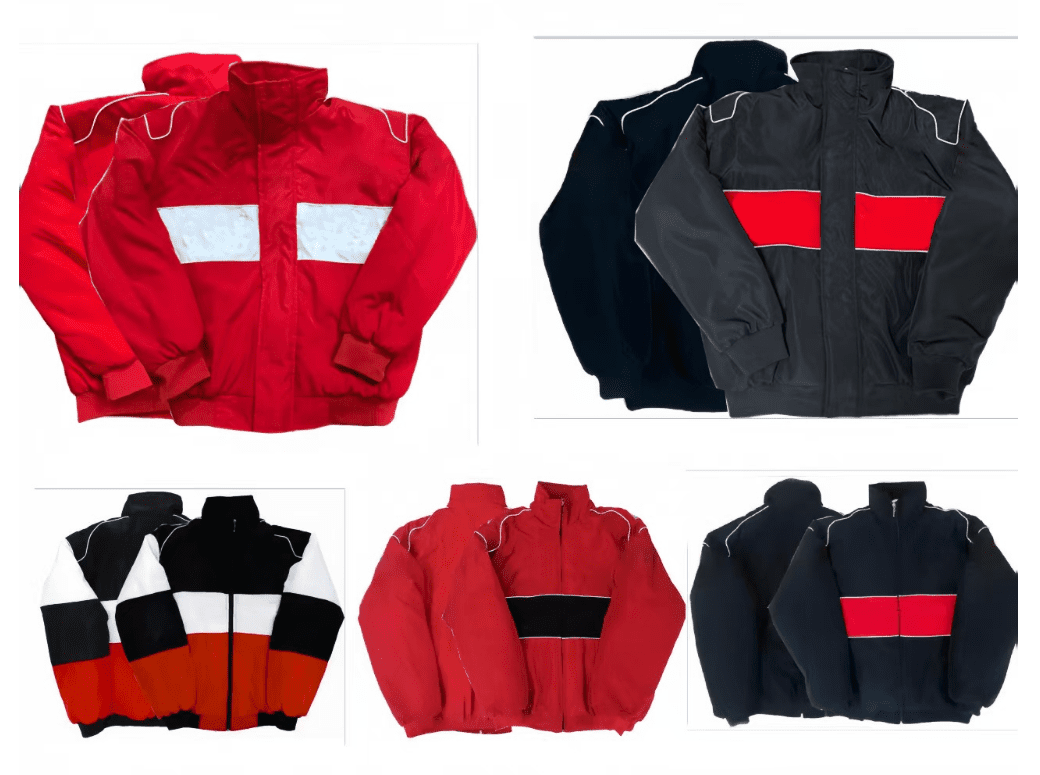 2025 New Racing Jacket Fully Embroidered Logo Team Workwear Same Customisation