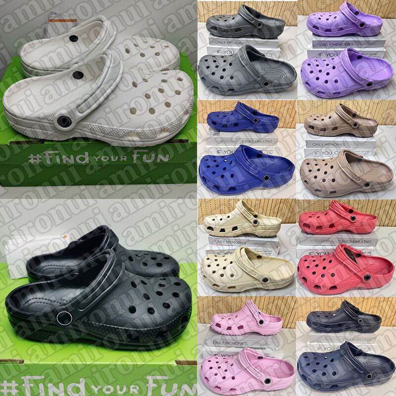 2025 free shipping designer comfort clog sandals for men women kids breathable Slip-On water shoes slippers slider with adjustable heel strap black