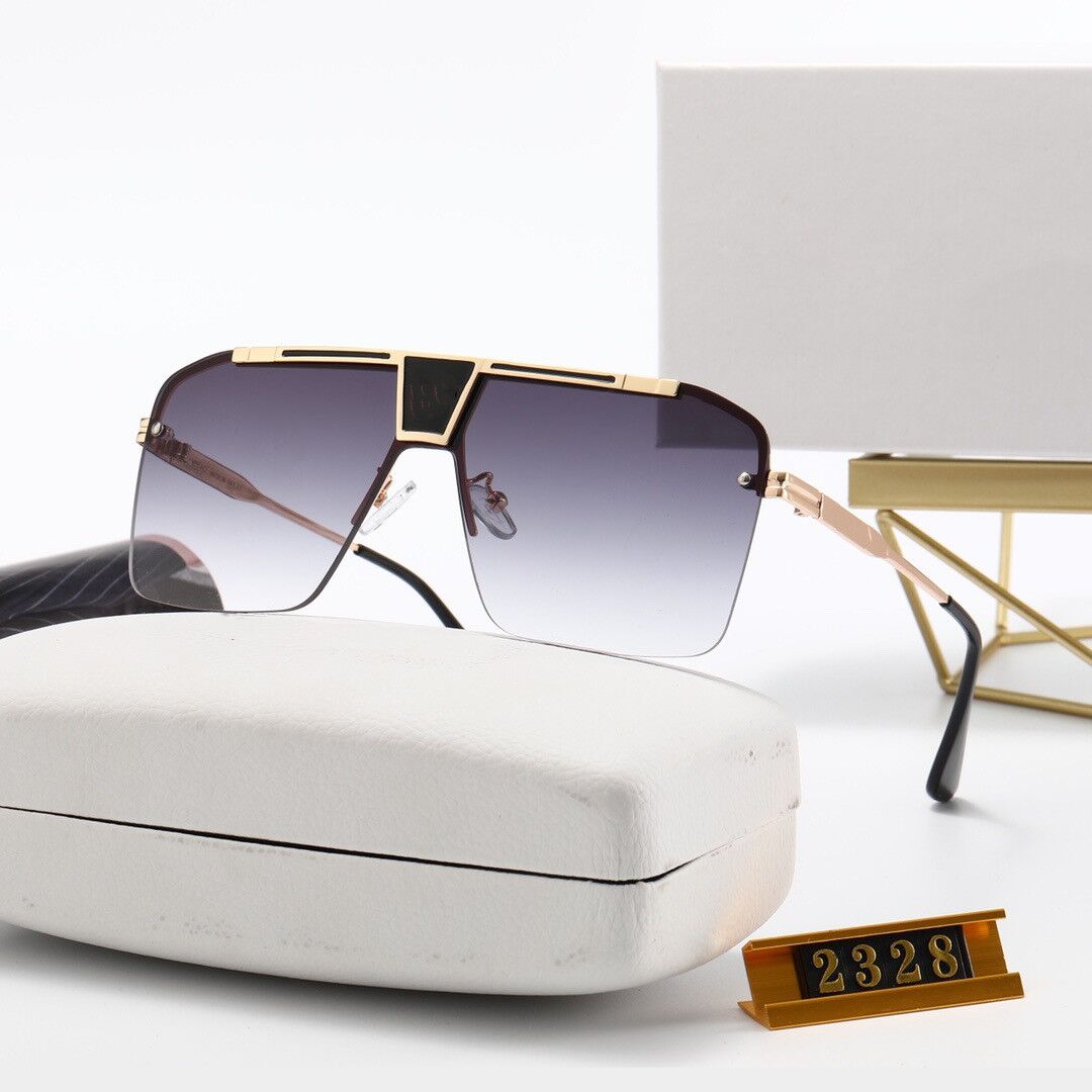 Designer Square Sunglasses Men Women Vintage Shades Driving Polarized Sunglass Male Sun Glasses Fashion Metal Plank Sunglas Eyewear