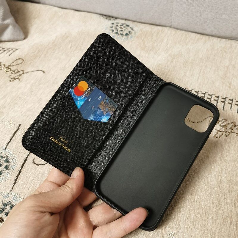 Fashion Designer Phone Cases for iphone 17 Series 16 15 14 13 13pro 12 11pro max High-grade Leather Card Pocket Wallet Cellphone Cover Case Luxury