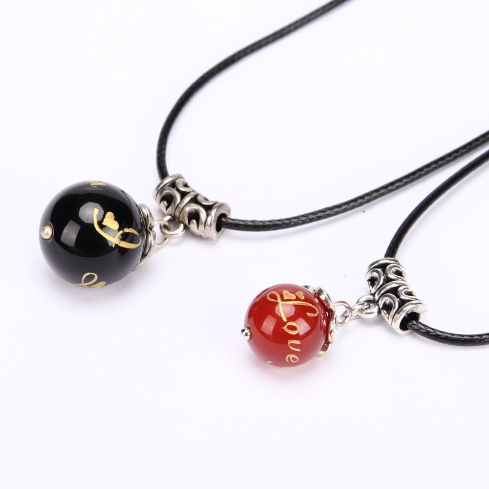 Innovative Reiki fashion Valentine's Day accessories charm necklace for Couple Natural bead pendant Long necklace Creative Gifts