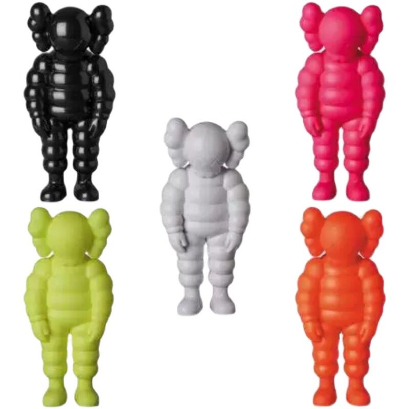 KAWS OriginaFake Action Figures 28cm WHAT PARTY Five colors of Michelin enamel doll Toy GARAGE KIT with Design box High end gift