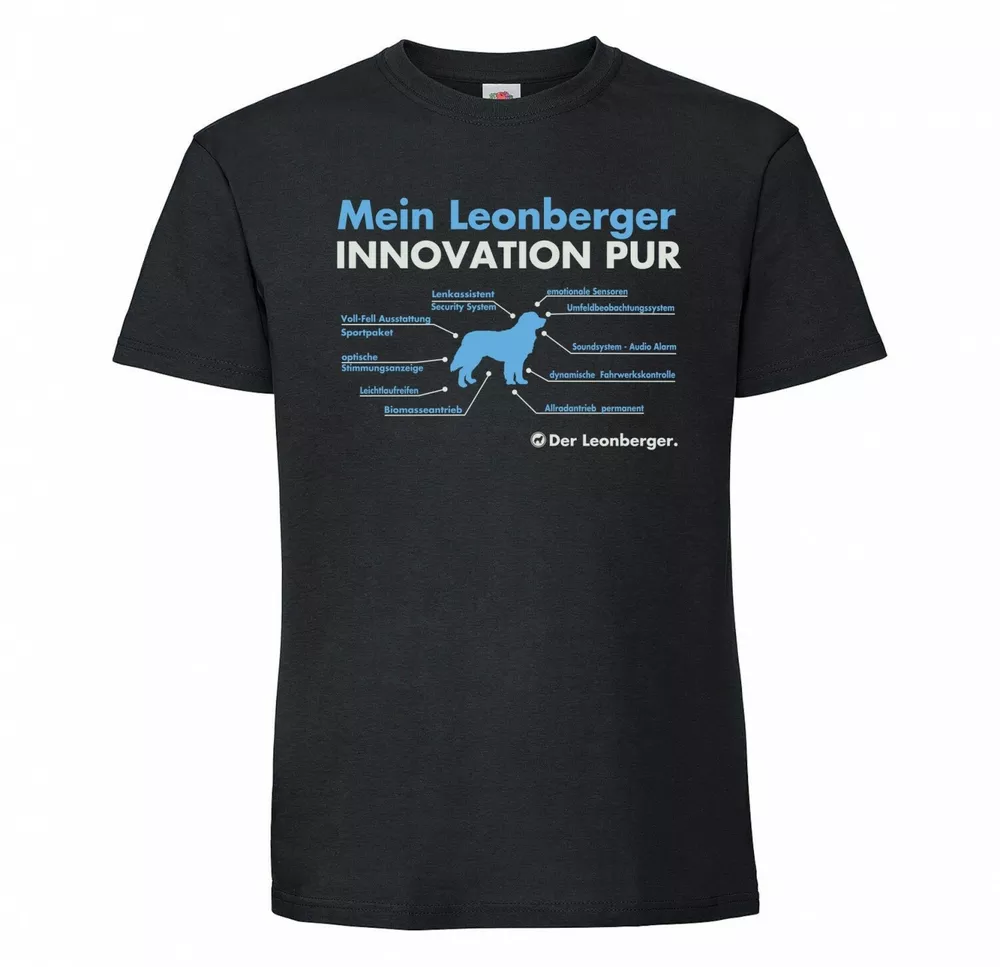 Leon Berger Unisex T-Shirt innovation Dog Motif Leo Gentle Lion