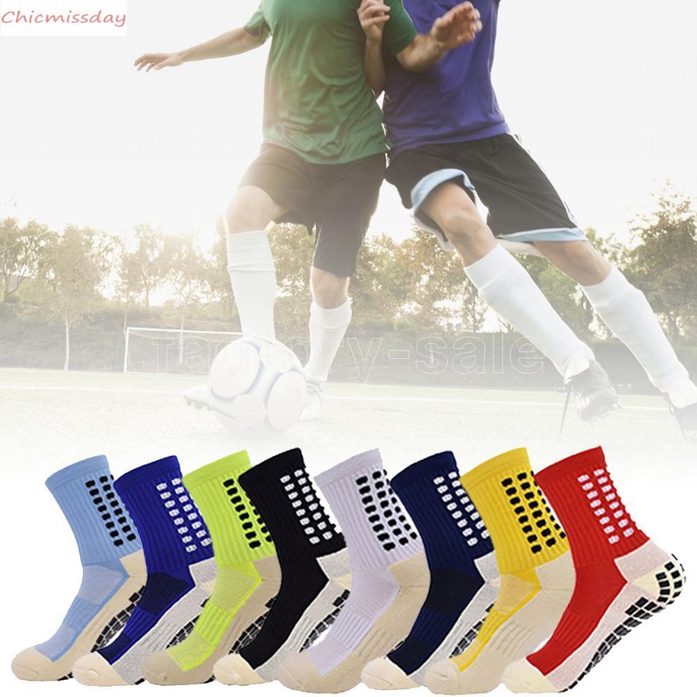 Men's Anti Slip Football Socks Athletic Long Socks Absorbent Sports Grip Socks For Basketball Soccer Volleyball Running