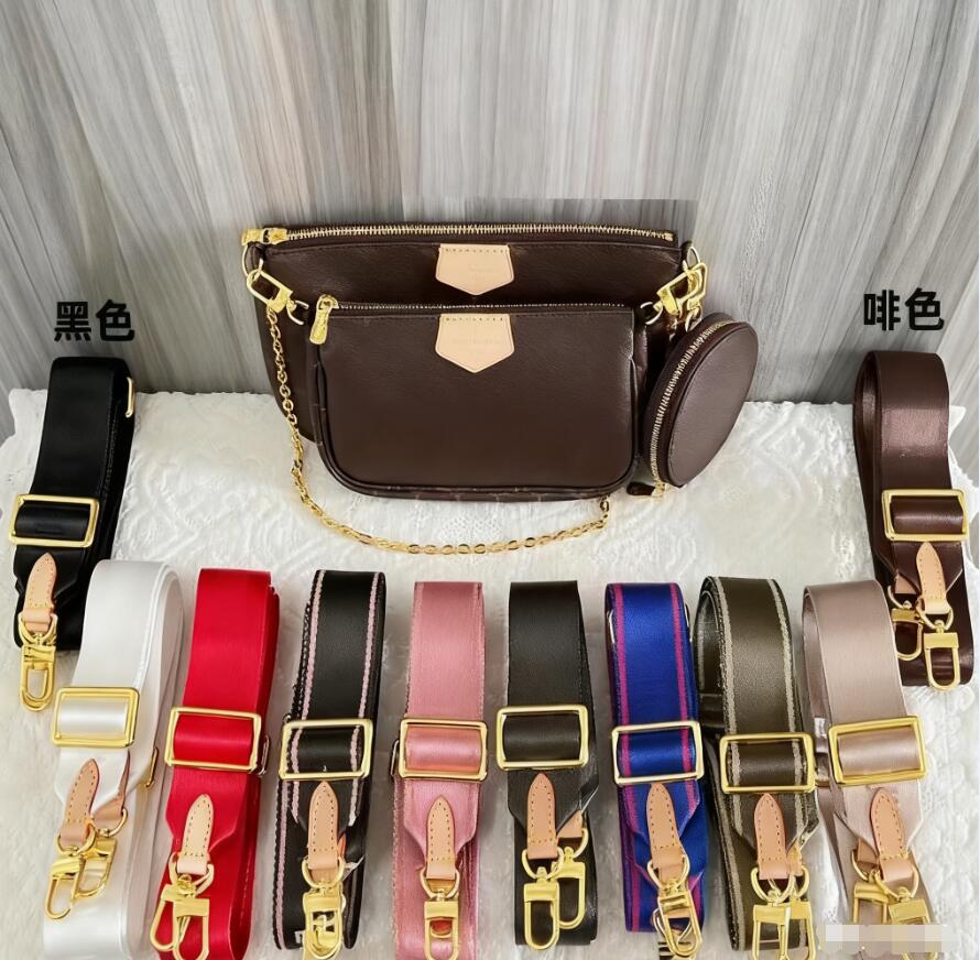 Multi Pochette Designers Handbag Cross Body Shoulder Bag Purse Designer Wallet Adjustable And Detachable Shoulder Straps Handbags Purse Three-piece
