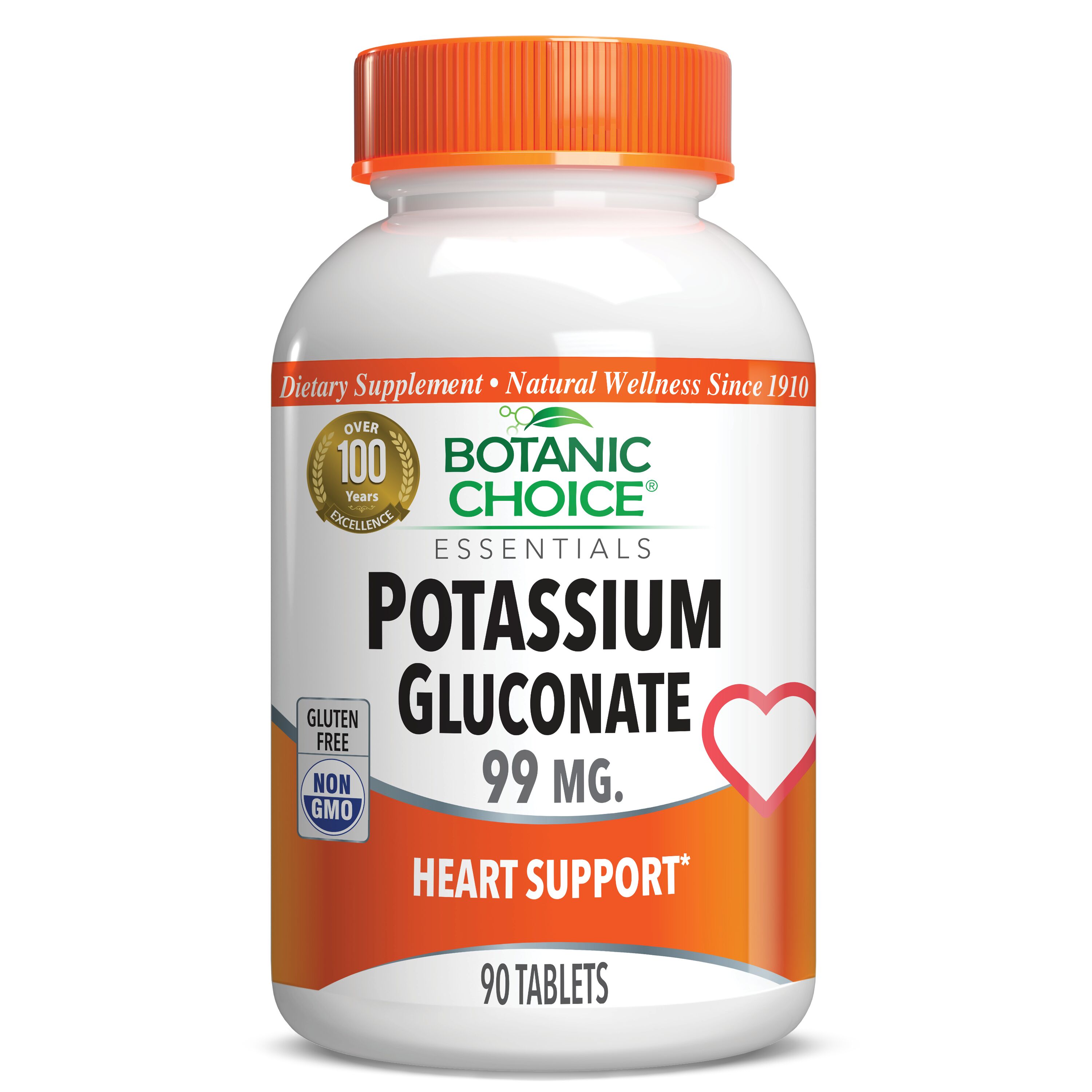 Potassium 99 mg - Muscles And Bones Support Supplement - 90 Tablets