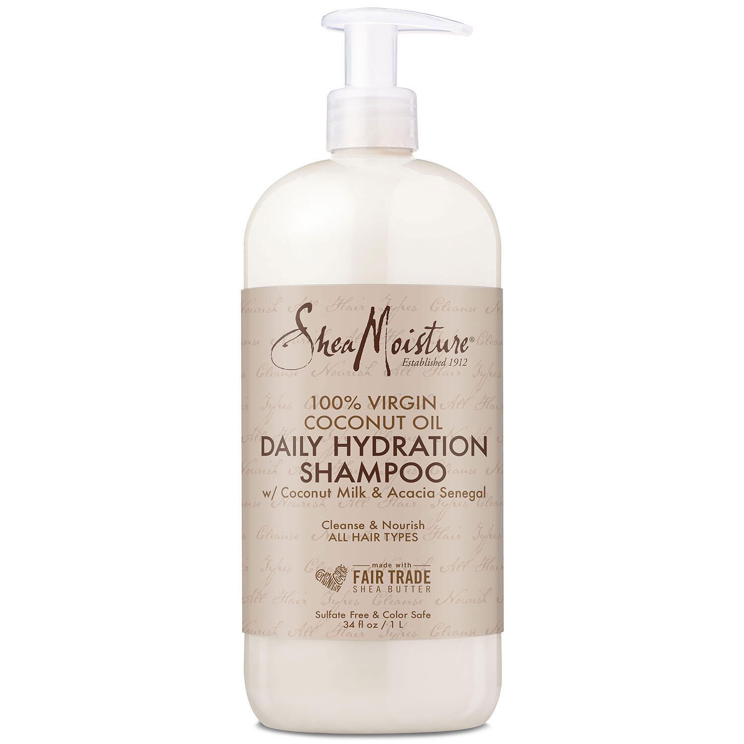 Shea Moisture 100% Virgin Coconut Oil Daily Hydration Shampoo, 34 fl. oz.