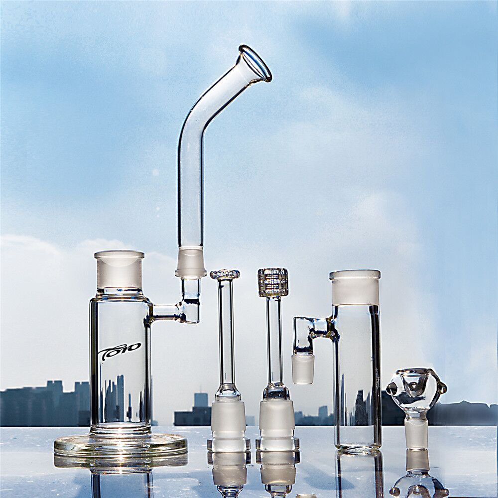 TORO Bong Glass Dab Rigs hookahs Percolater Dabber Rig Water Pipe Recycler Thick Base 18mm Joint