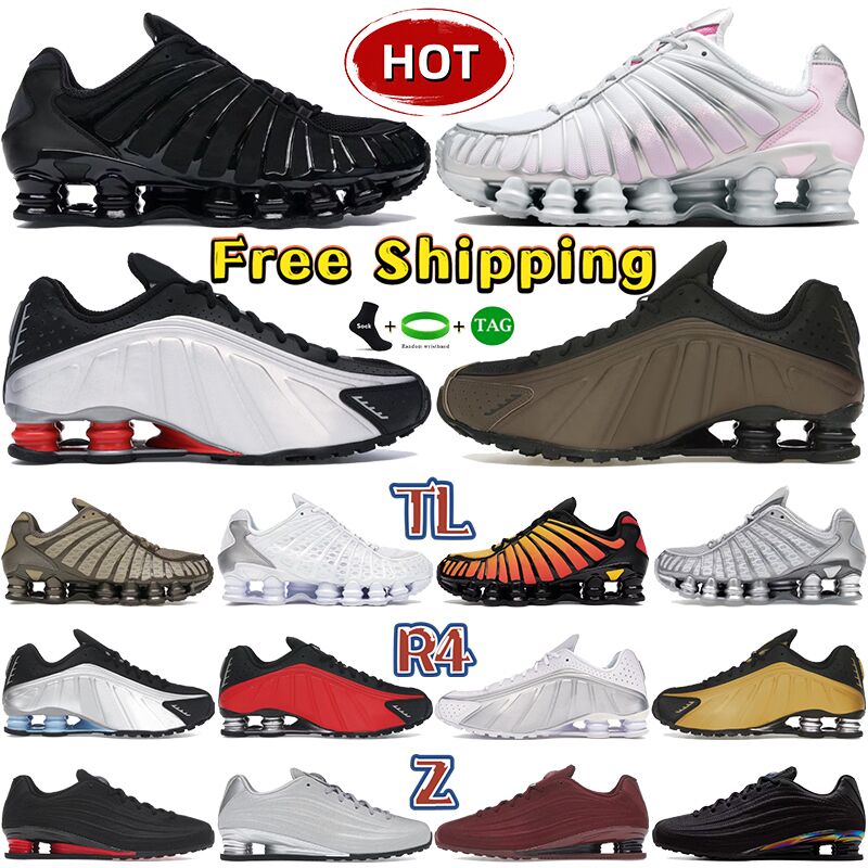 With Box TL running shoes Black Metallic Hematite Light Army mens womens Shoxes R4 sneakers Psychic Blue Ironstone Grey Floral outdoor trainers US 5