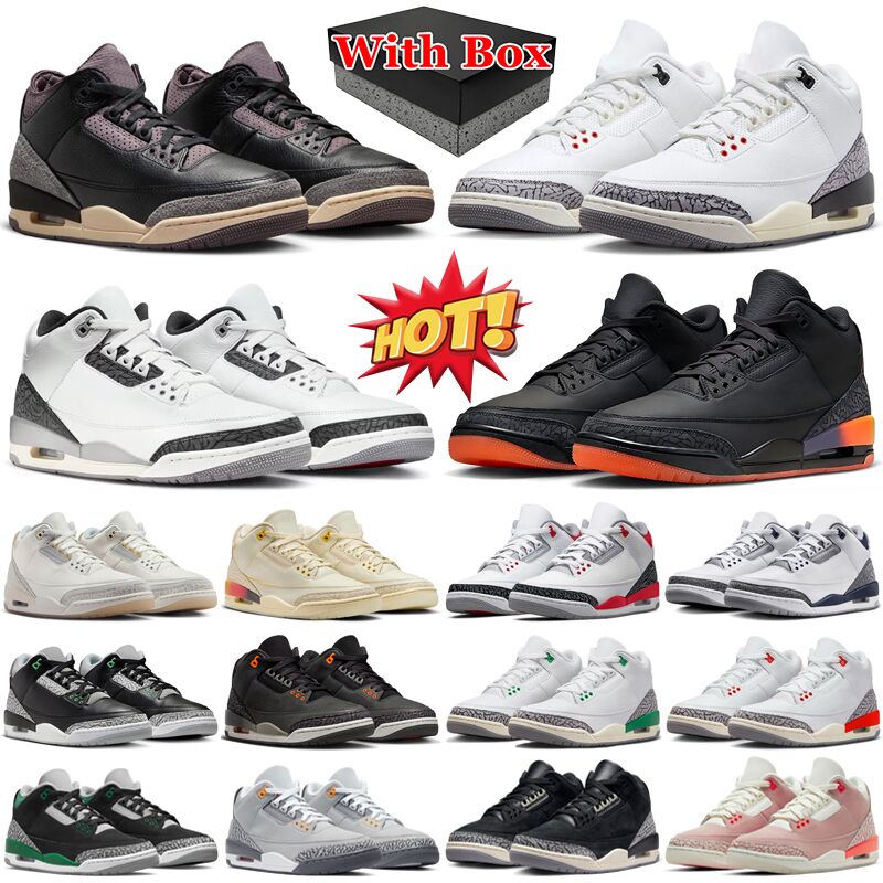 With box basketball shoes for men women White Black Red Grey Navy Green Pink Purple Orange Blue mens womens trainers outdoor sports sneakers