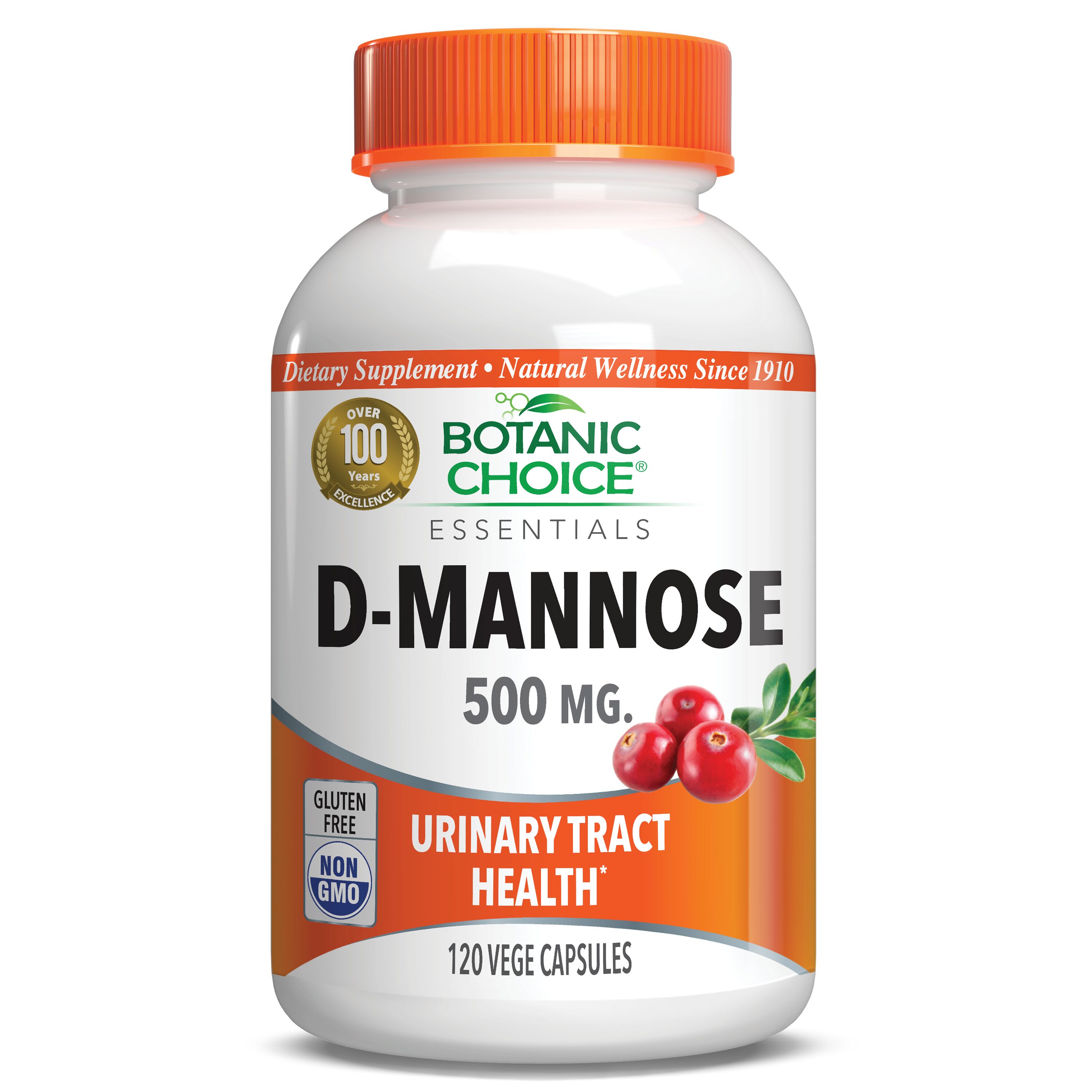 D-Mannose 500 mg - 120 Vegetarian Capsules