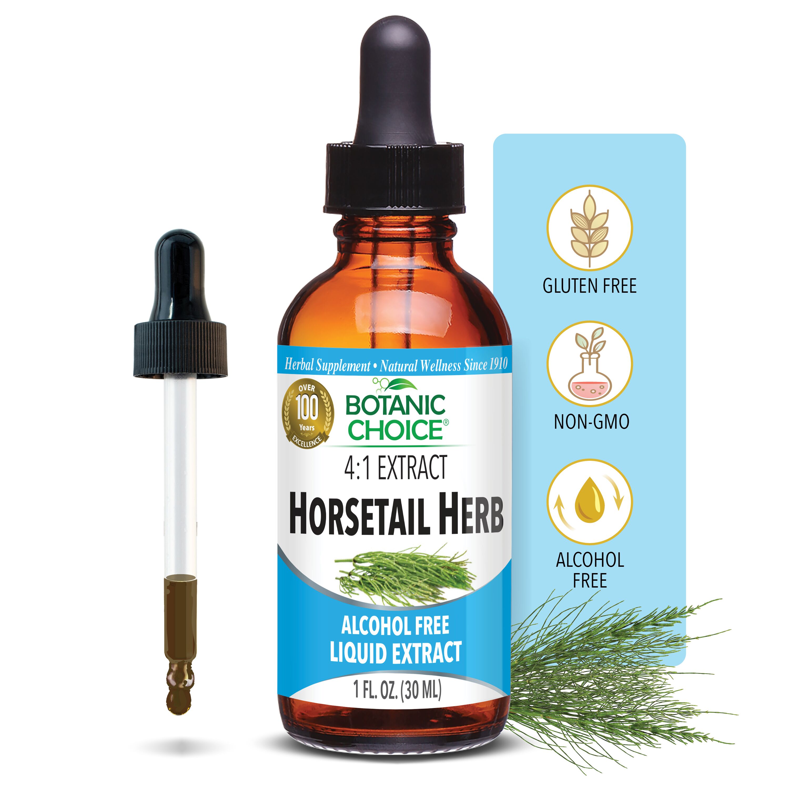 Horsetail Herb Liquid Extract - Health Ligaments Support Supplement - 1 Oz