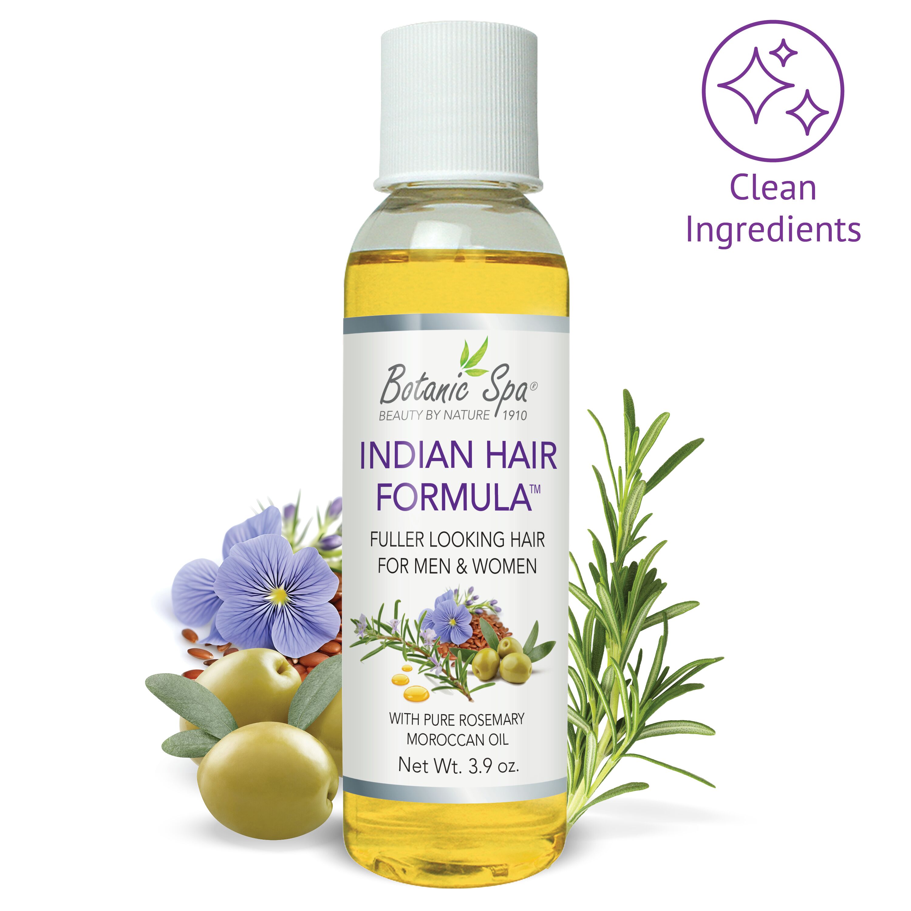 New & Improved Indian Hair Formula - Fuller Looking Hair - 3.9 Oz