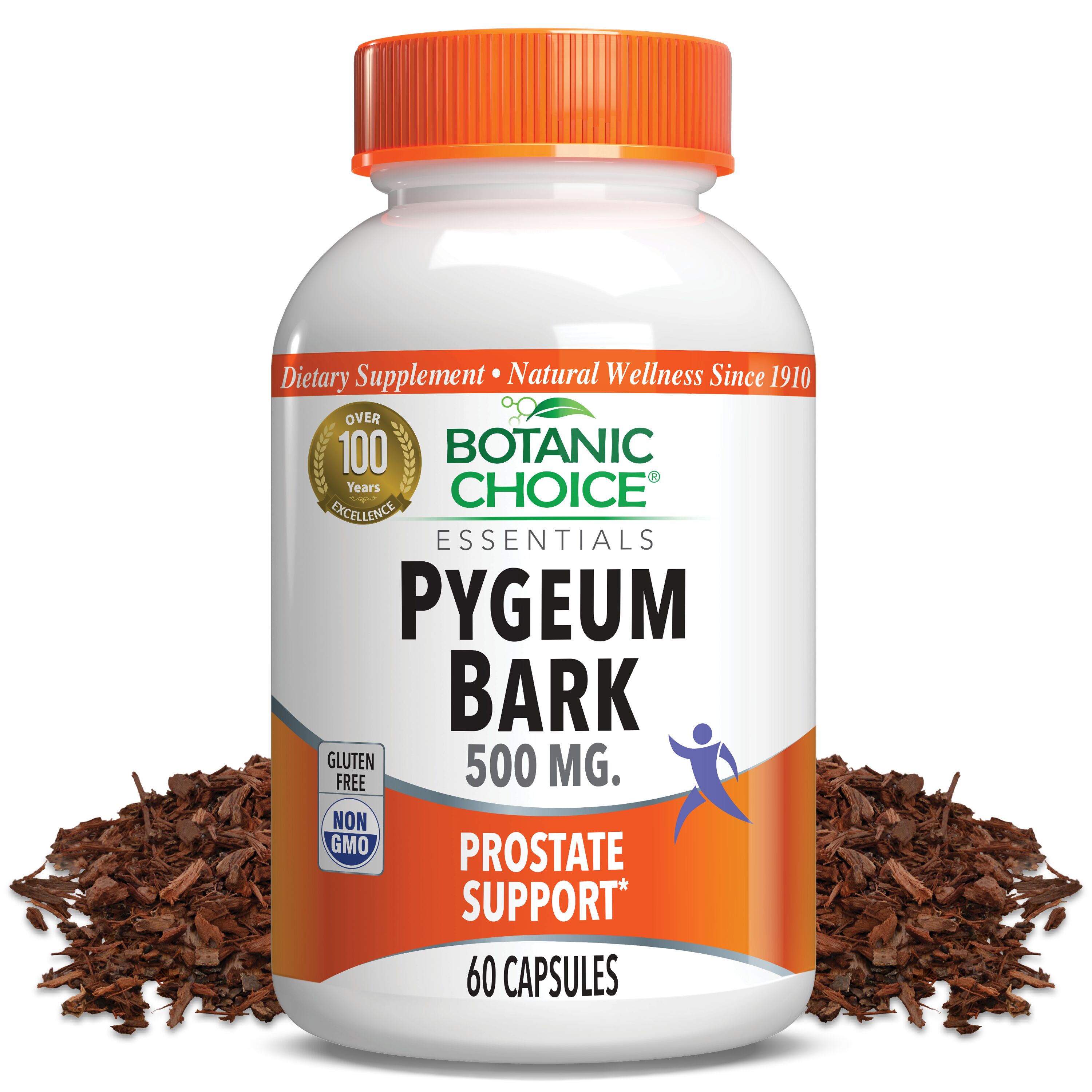 Pygeum Bark 500 mg - Prostate Support Supplement - 60 Capsules
