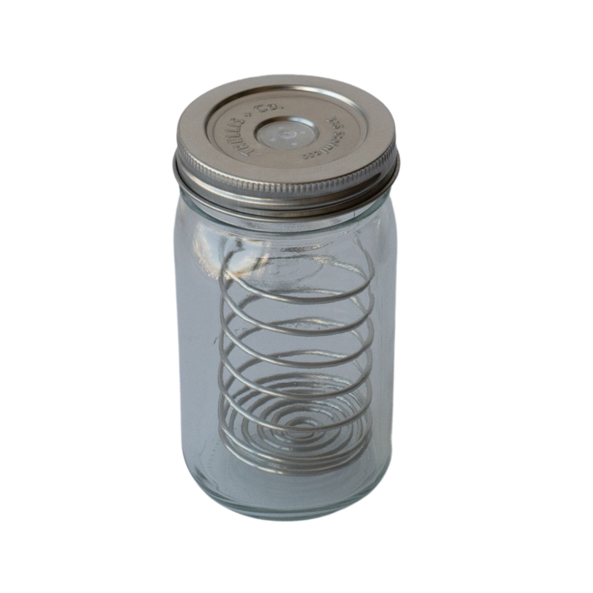 Complete Fermenting Kit with Mason Jar - Includes 316 Stainless Steel Fermenting Lid With Silicone Valves, PickleHelix Fermentin