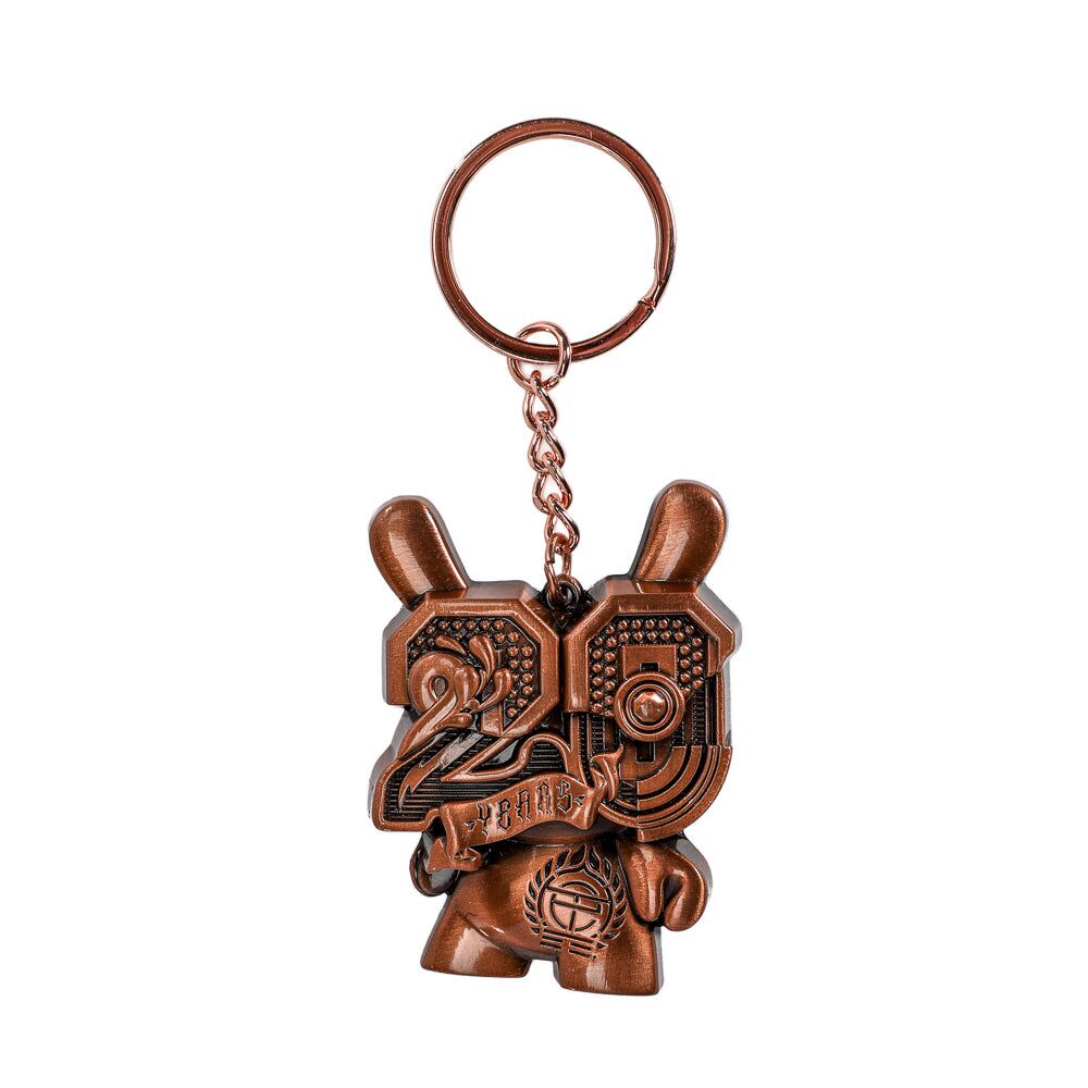 20th Anniversary Solid Metal Dunny Keychain - "Copperchrome" by Tristan Eaton (Limited Edition of 200)