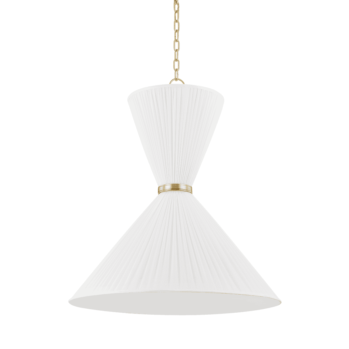 Aged Brass Two Light Pendant from the Enid Collection
