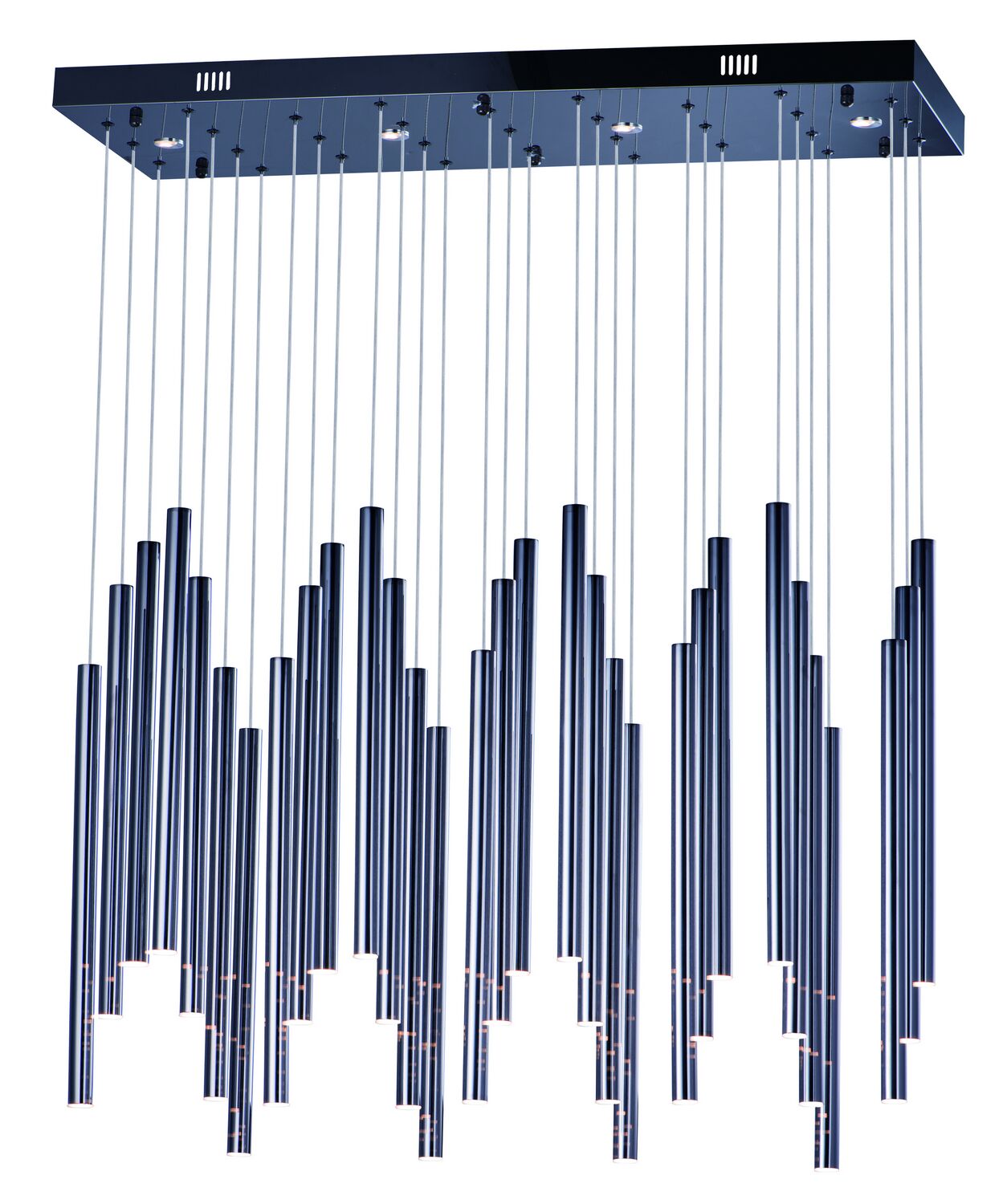 Black Chrome LED Pendant from the Flute Collection