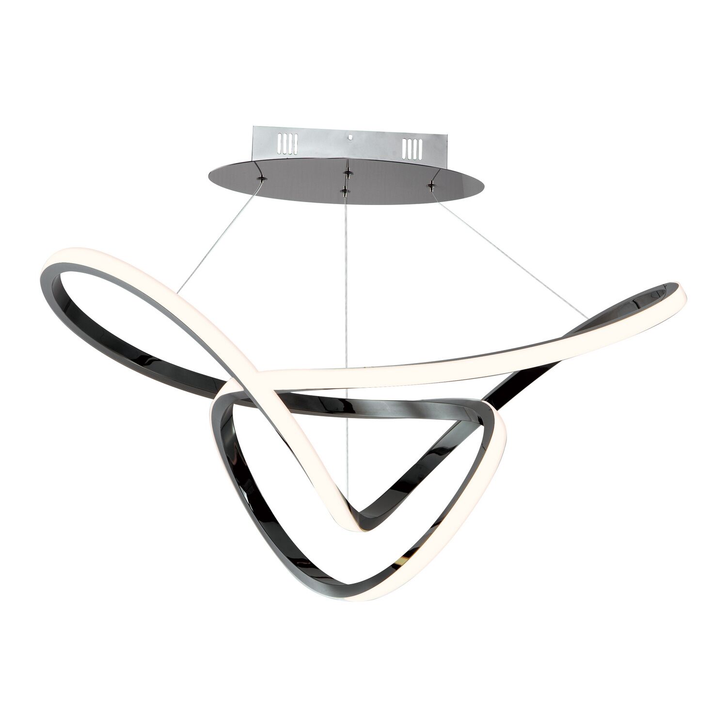 Black Chrome LED Pendant from the Perpetual Collection