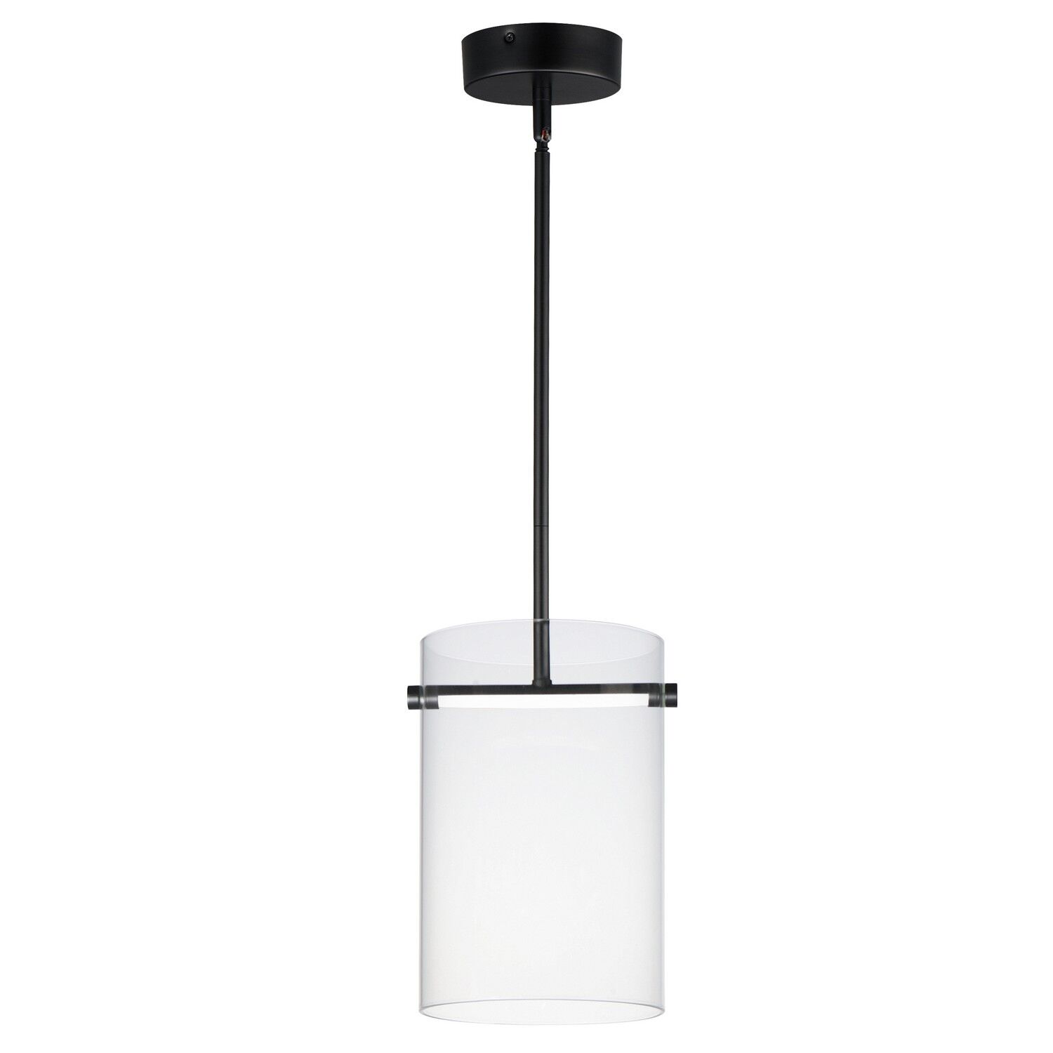 Black LED Mini Pendant from the Polo Collection