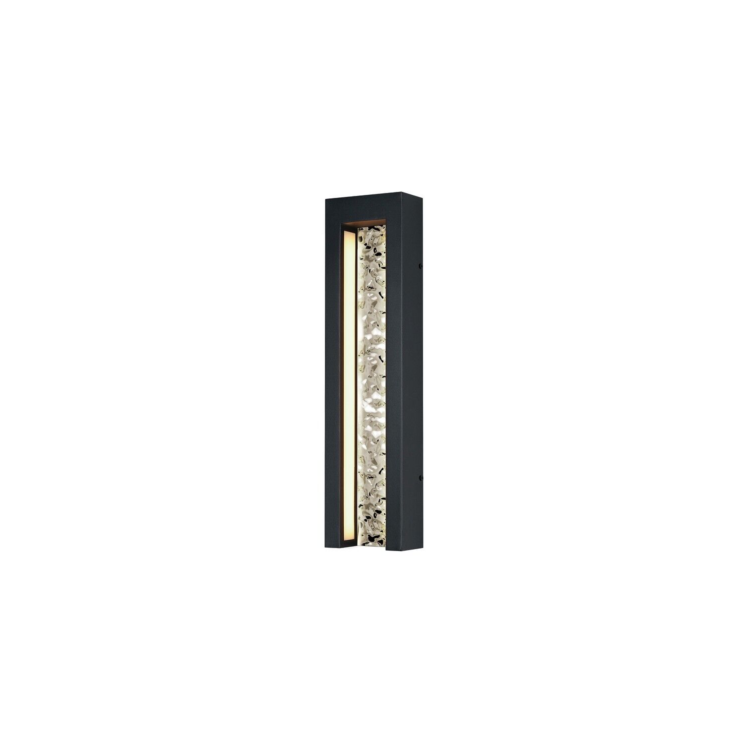 Black LED Outdoor Wall Sconce from the Liquid Collection
