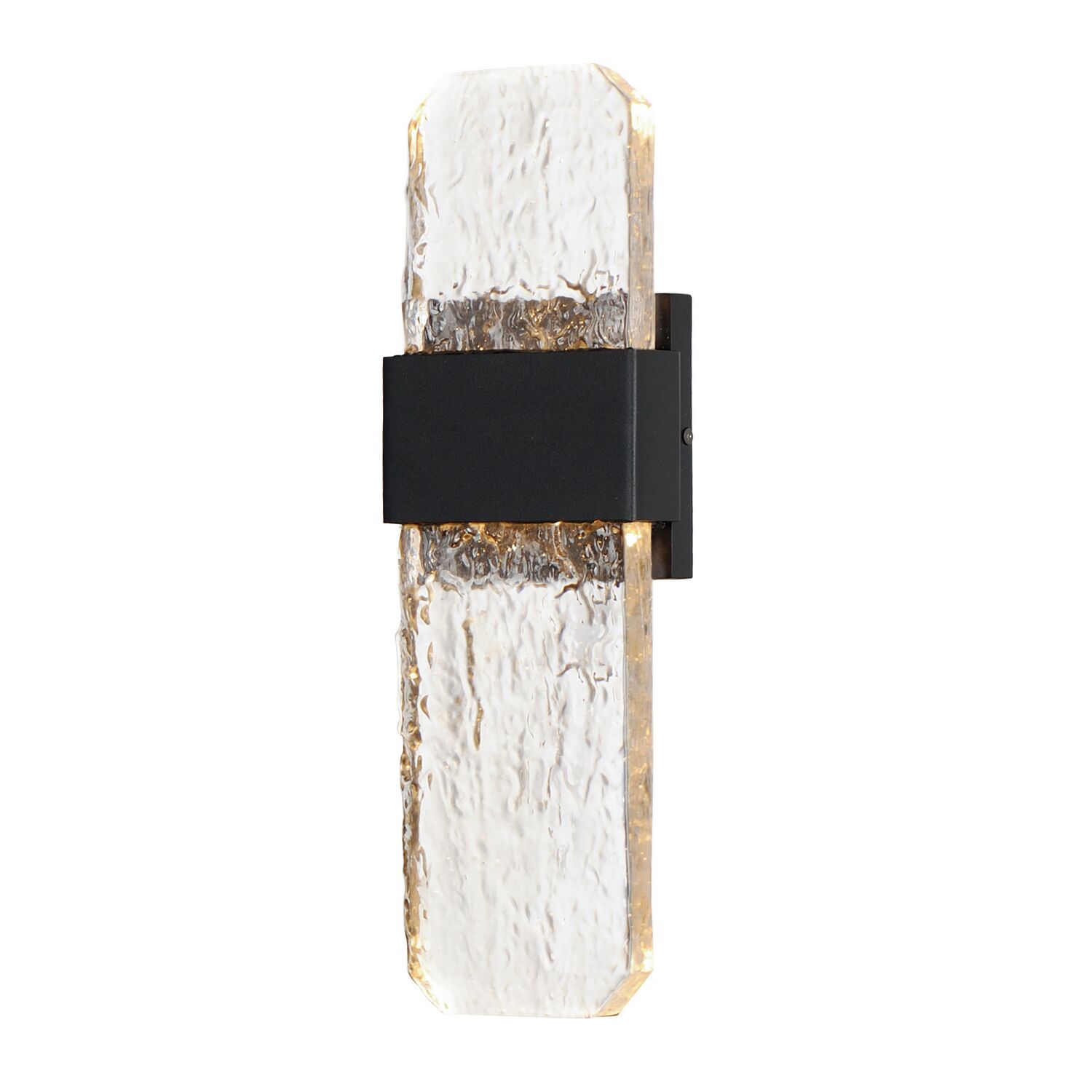 Black LED Outdoor Wall Sconce from the Rune Collection