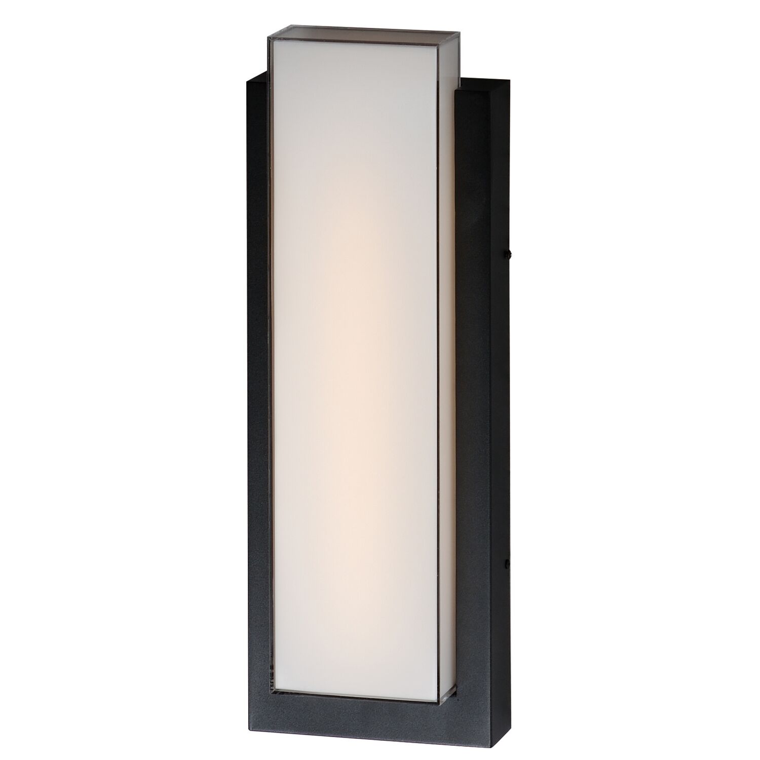 Black LED Outdoor Wall Sconce from the Tower Collection