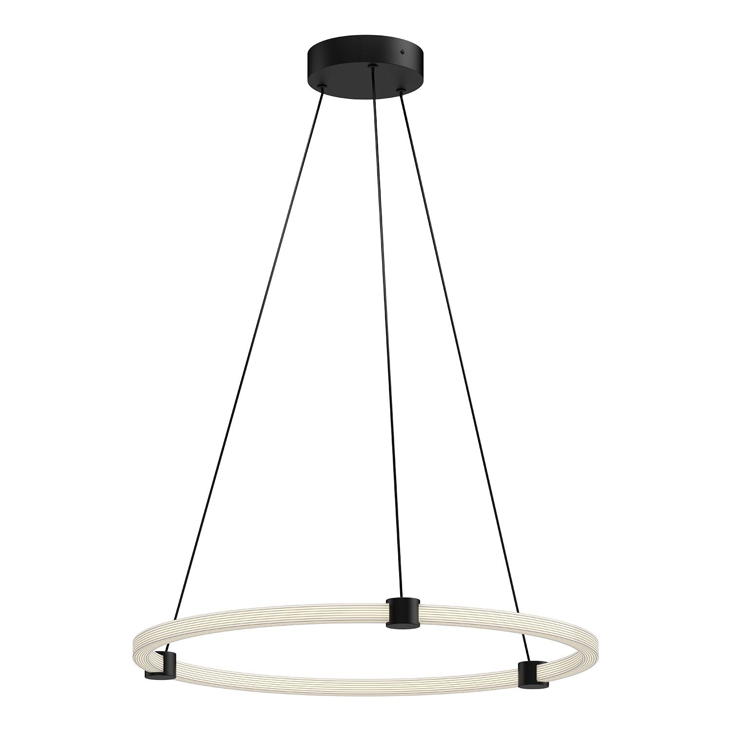 Black LED Pendant from the Bruni Collection